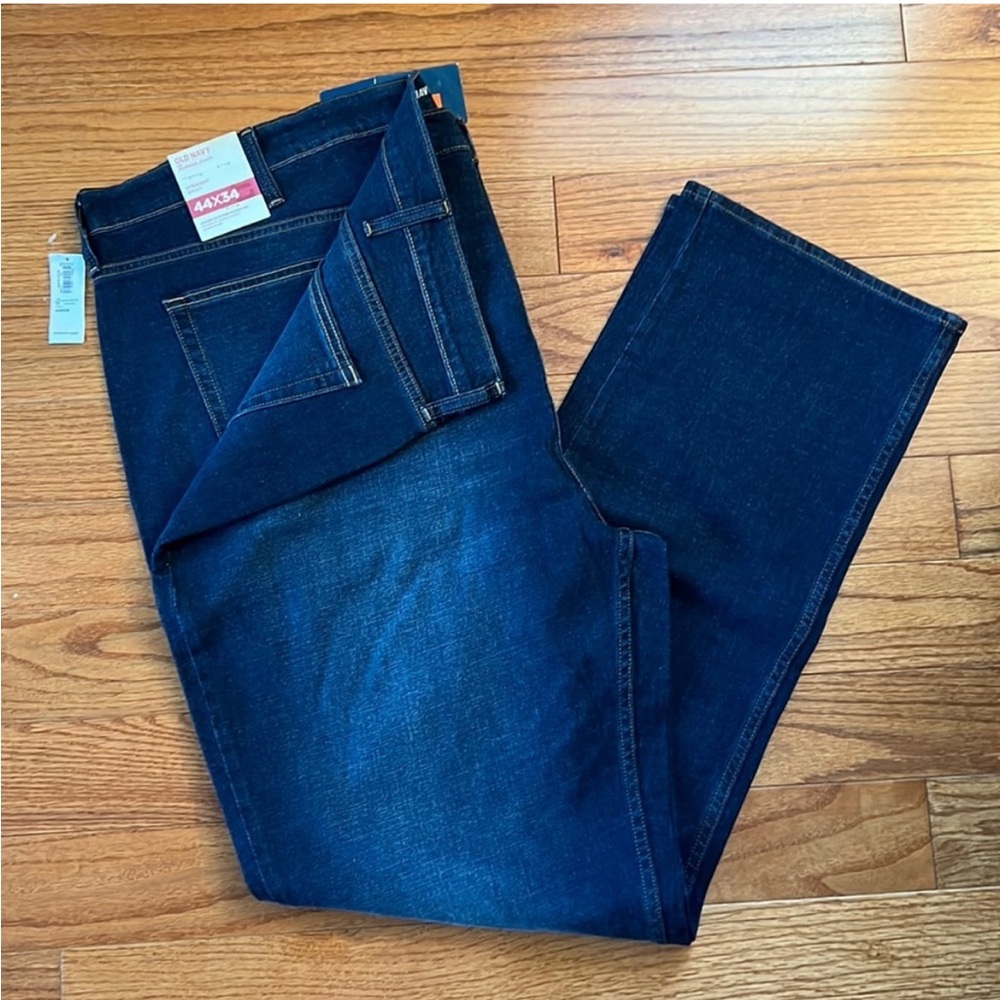Old Navy Men Dark Wash Straight Leg Jeans